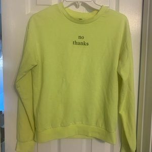 Long Sleeve NO THANKS shirt